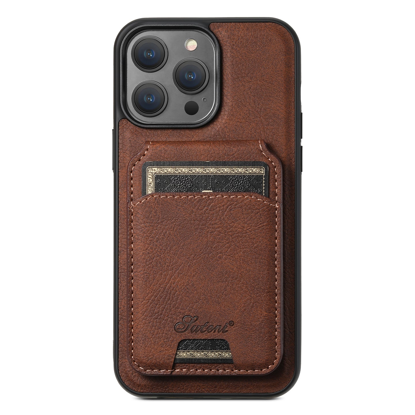 Mobile phone case with magnetic card slot and card holder in one unit