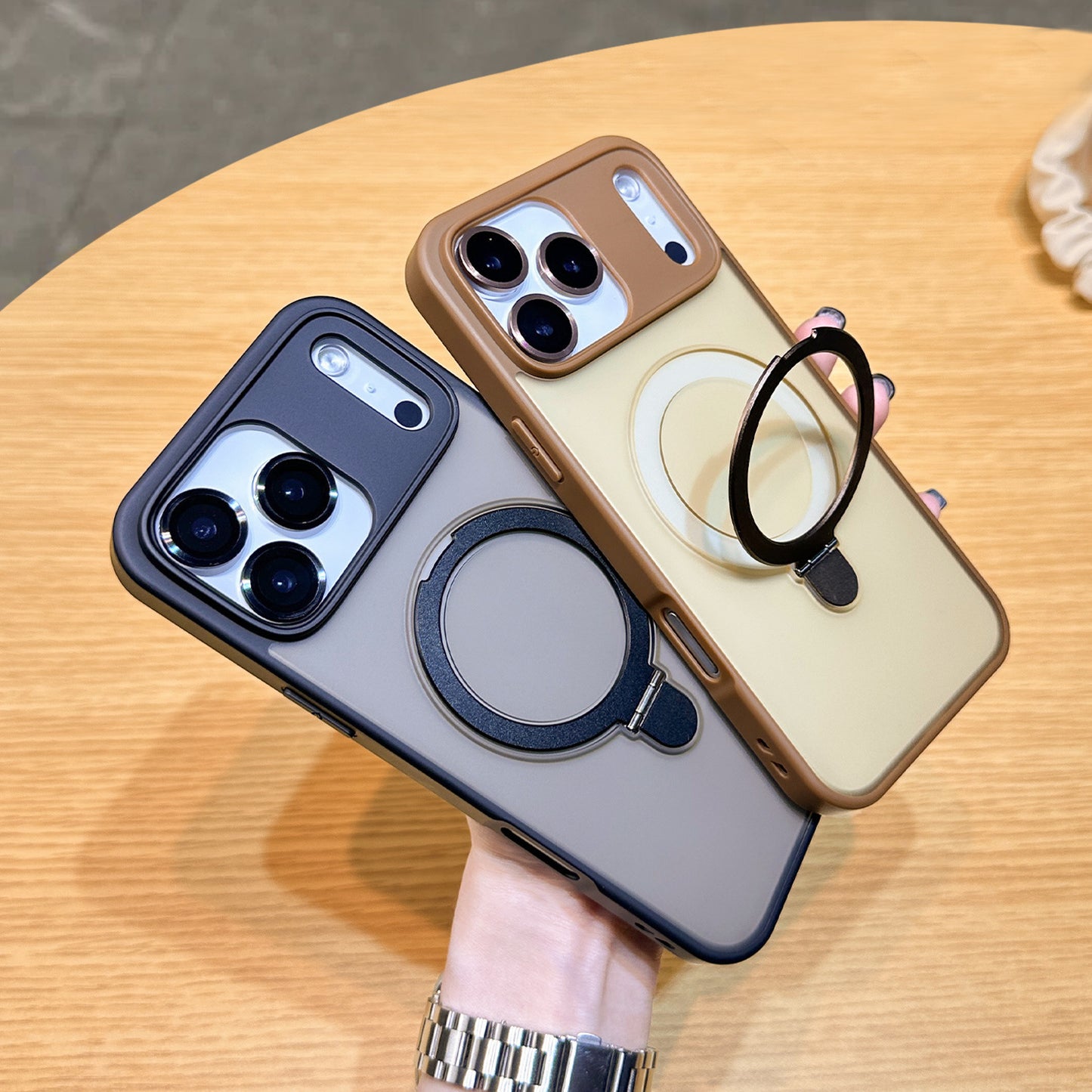 Magnetic Phone Case with Stand for iPhone Series