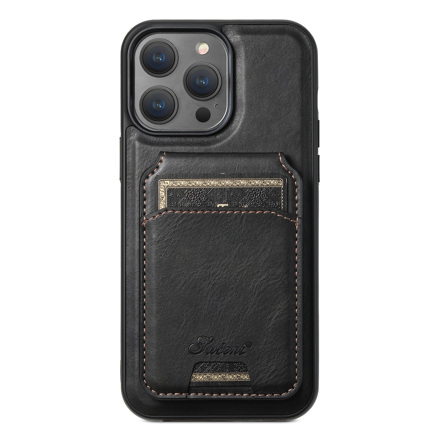Mobile phone case with magnetic card slot and card holder in one unit