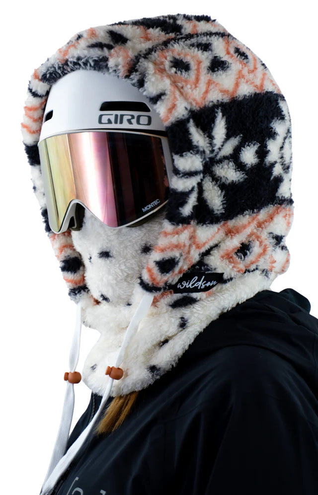 Winter Lambswool Face Mask Windproof Thermal Neck Warmer