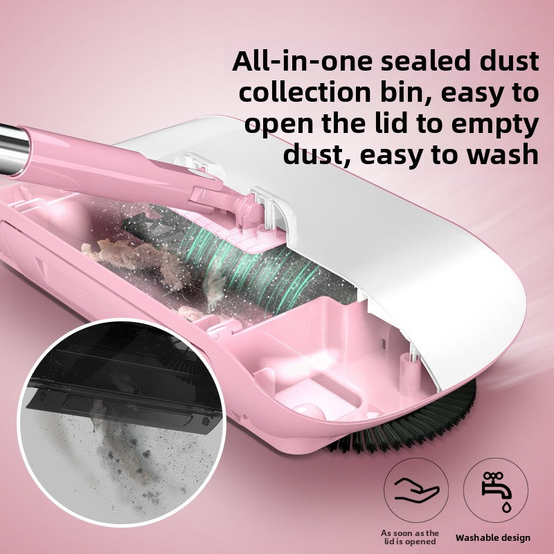 Hand Push Sweeper with Broom and Dustpan Set