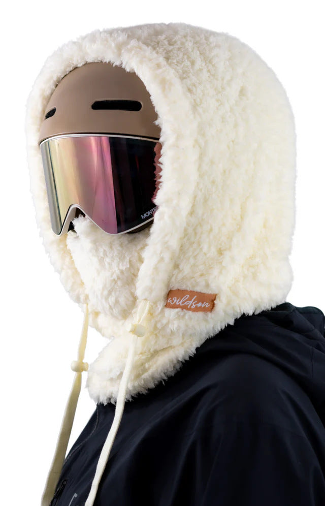 Winter Lambswool Face Mask Windproof Thermal Neck Warmer