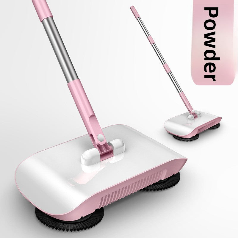 Hand Push Sweeper with Broom and Dustpan Set
