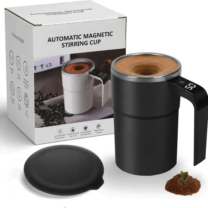 Electric Magnetic Stirring Coffee Cup with Temperature Display