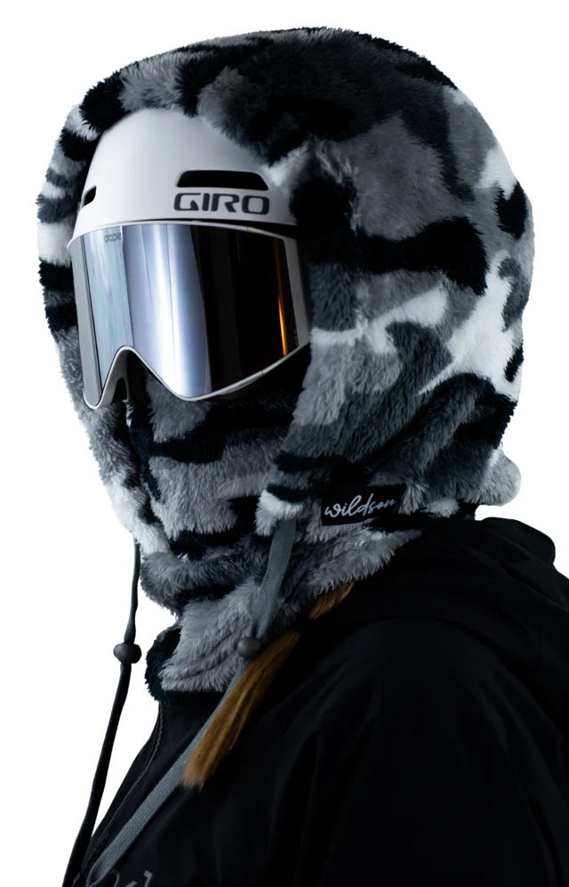 Winter Lambswool Face Mask Windproof Thermal Neck Warmer