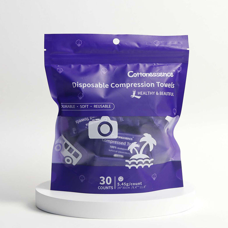 Disposable compressed towel
