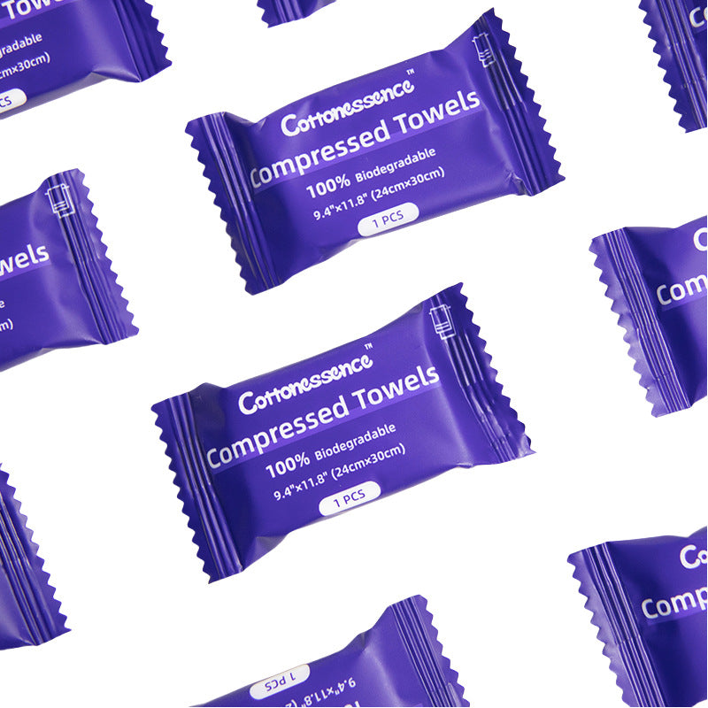 Disposable compressed towel