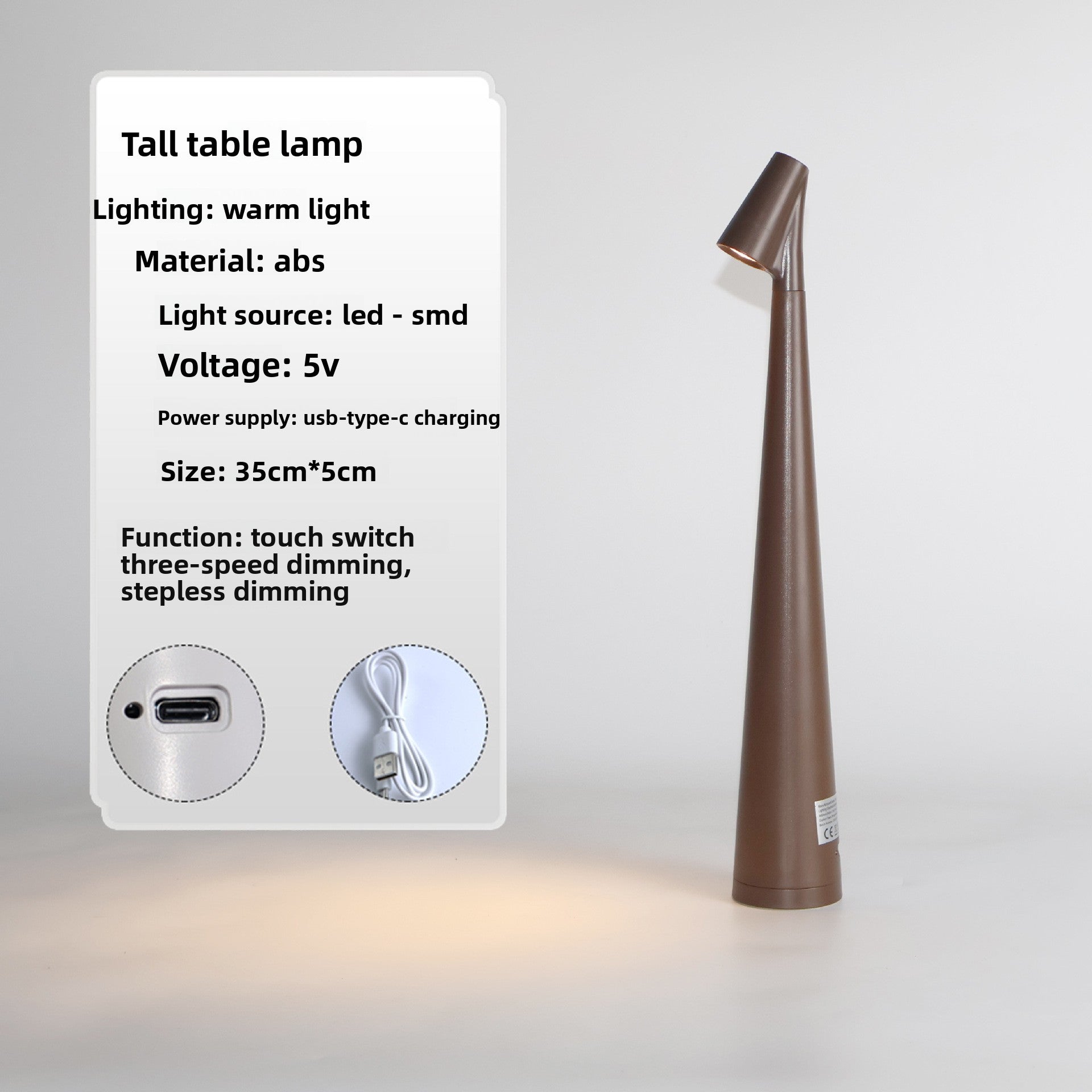 Modern Touch Control Warm Light Table Lamp