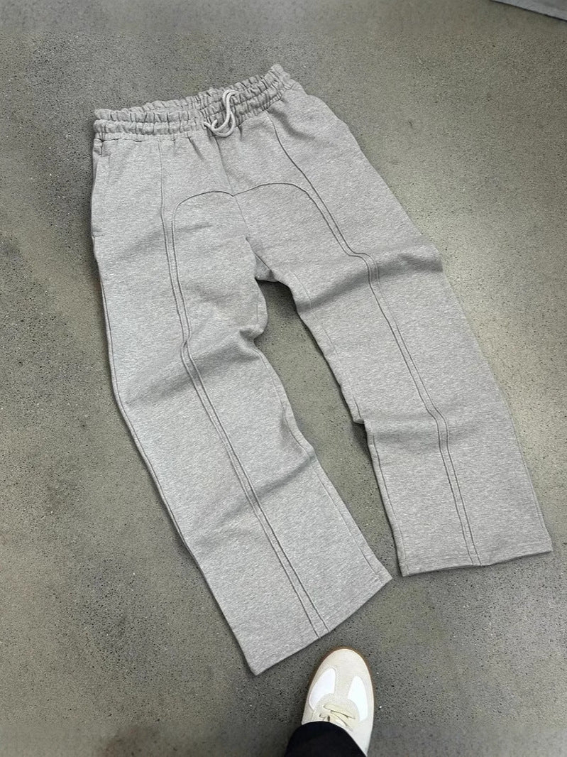 Stretch elastic waistband joggers casual pants